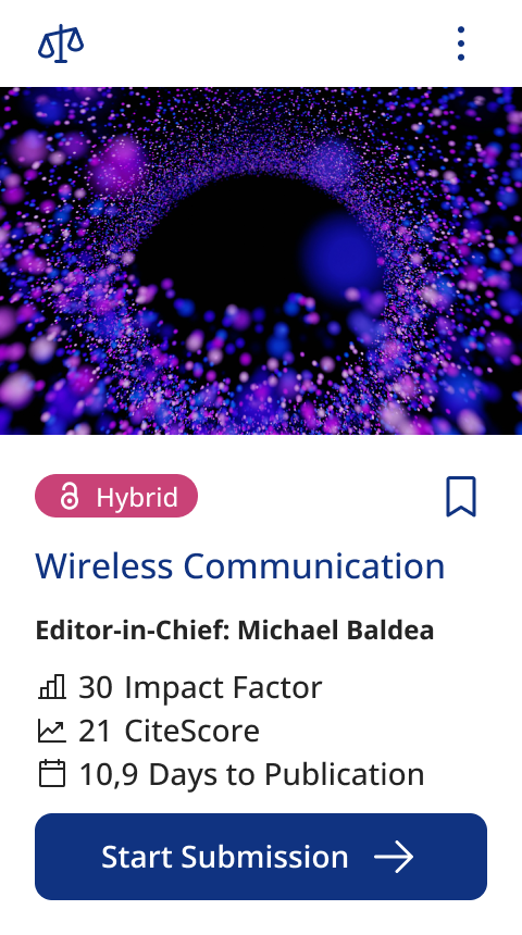 Screenshot of the ChronosHub Journal Guide from where you can submit directly to the journal